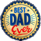 Best dad ever gold stamp
